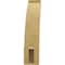 Ekena Millwork 3-inch W x 10-inch D x 14-inch H Lafayette Rough Cedar Woodgrain TimberThane Knee Brace, Primed BRCUR03X10X14LFTRCPR - alternate 5